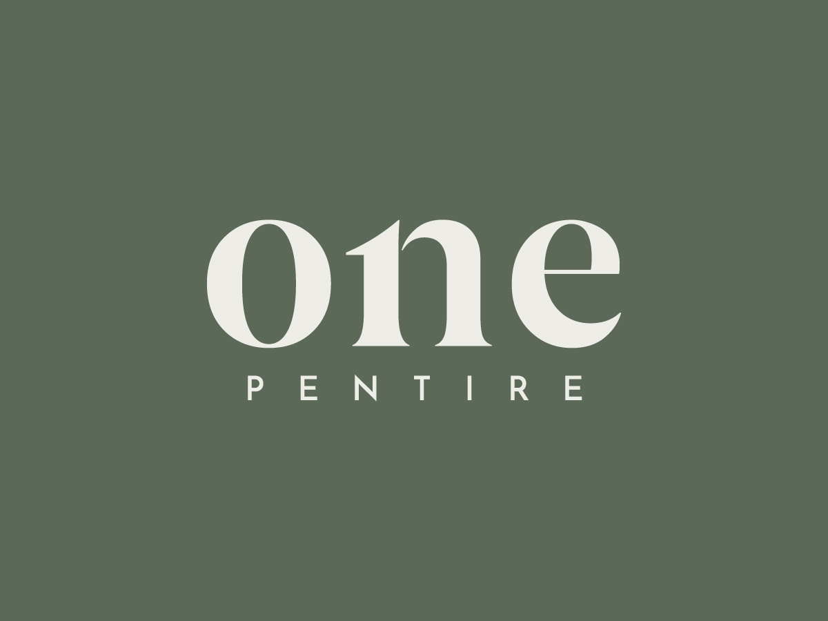 One Pentire Newquay Cornwall Property Branding Logo Design
