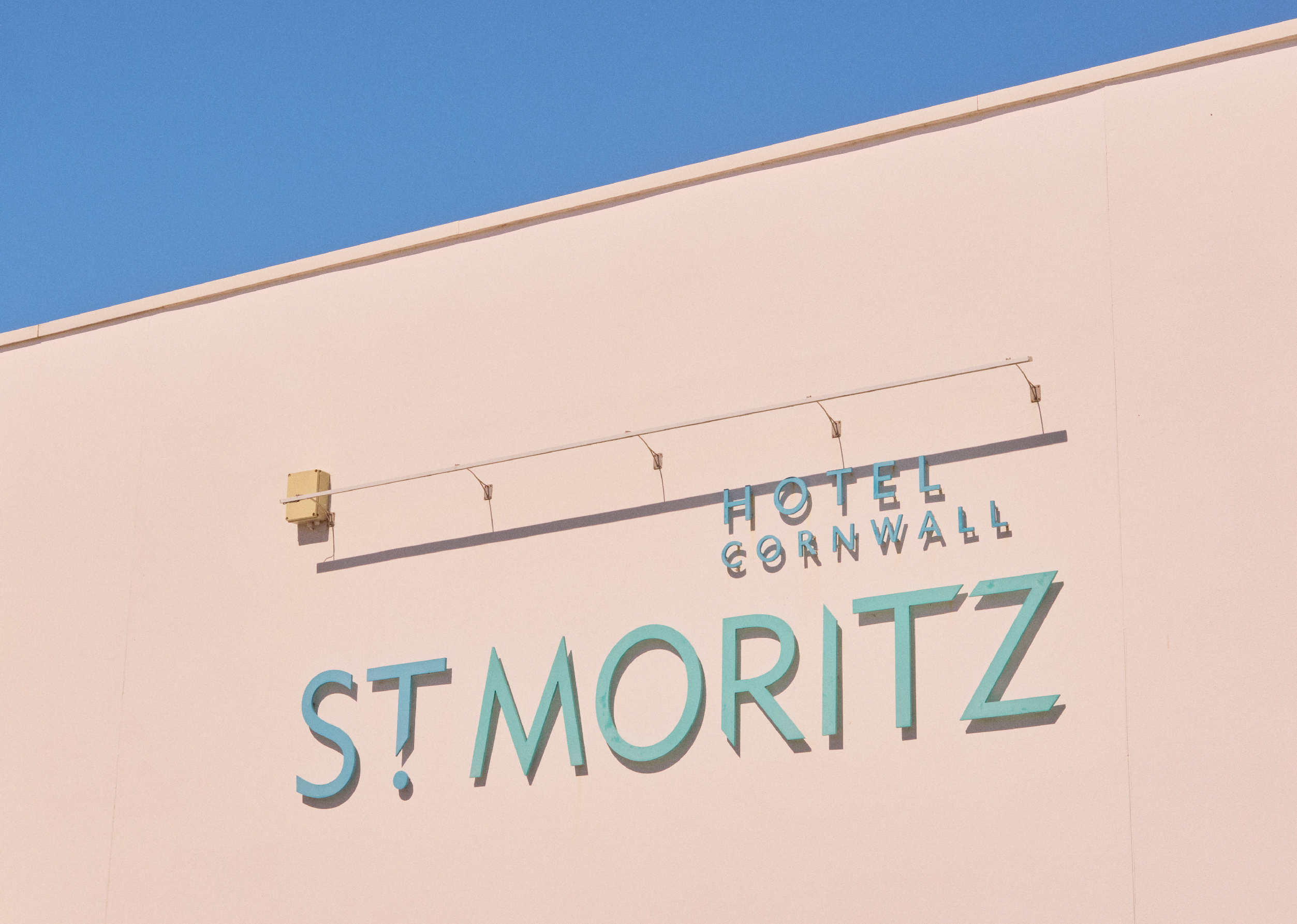 St Moritz Hotel Cornwall Logo Design Branding
