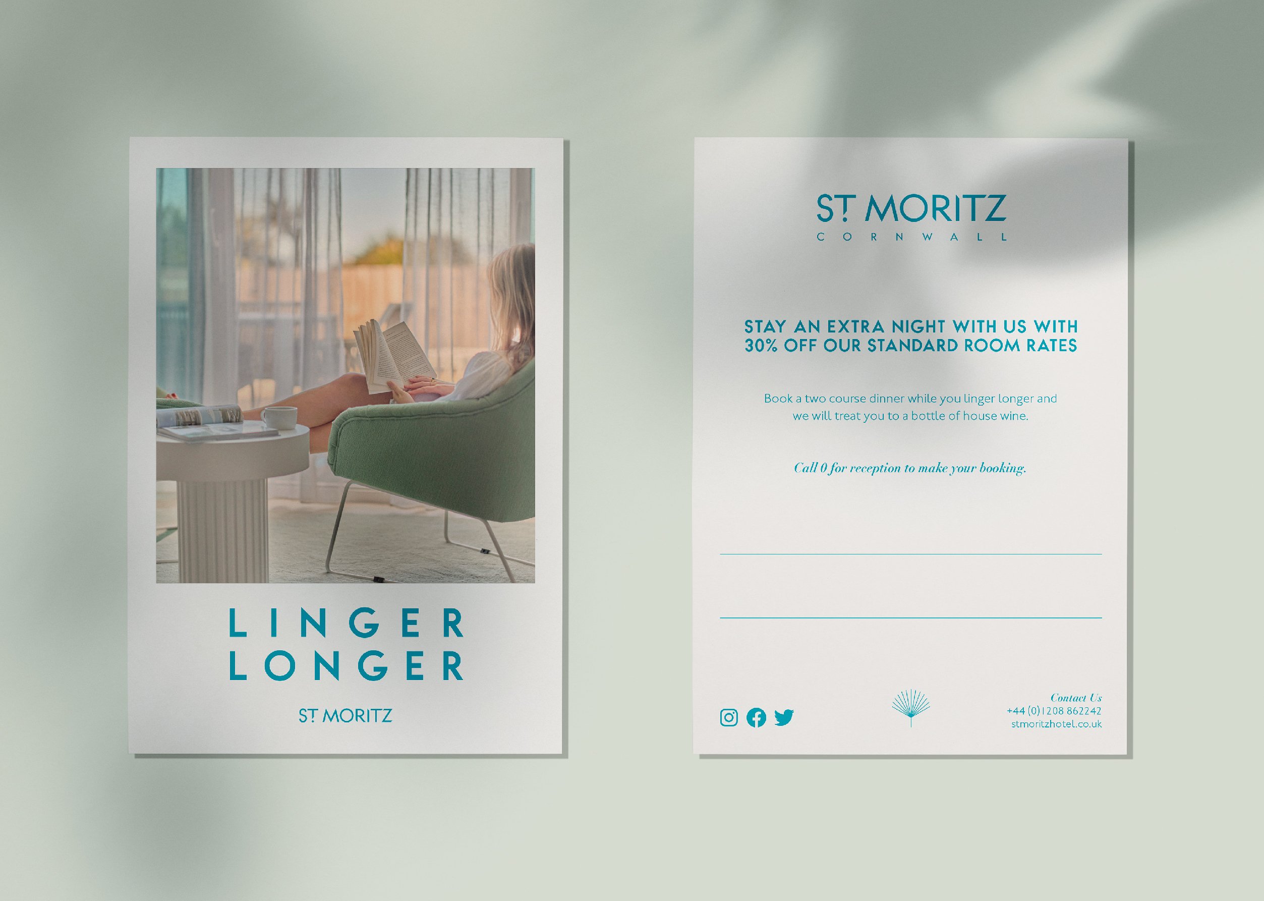 St Moritz Hotel Cornwall Logo Design Branding